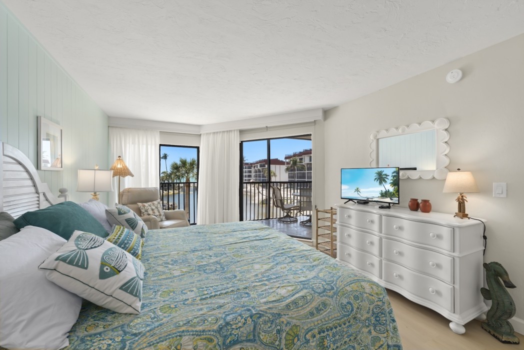 Spacious bedroom with recliner